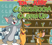 لعبة توم وجيري تنظيف الفصل | tom jerry classroom clean up