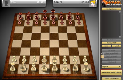 لعبة الشطرنج sparkchess