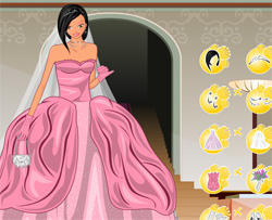 لعبة عرائس تلبيس فستان زفاف الأميرة للبنات