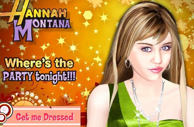 hannah montana makeover party tonight game online
