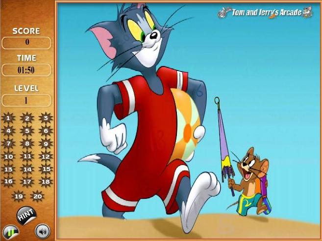 tom jerry find the numbers game online