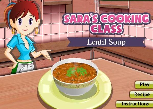 SARA S COOKING CLASS: CHICKEN SOUP jogo online gratuito em