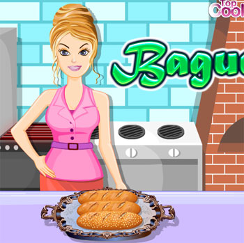 game cooking bake baguette french bread online